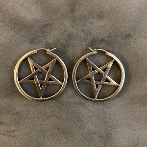 Pentagram earrings from Maya jewelry